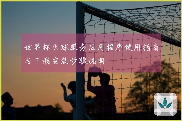 世界杯买球服务应用程序使用指南与下载安装步骤说明